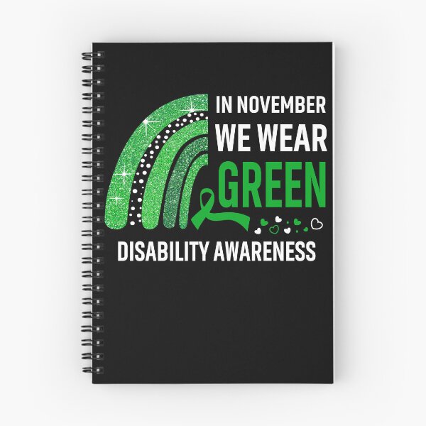 Item preview, Rainbow In November We Wear Green Disability Awareness designed and sold by Mnrshirley.