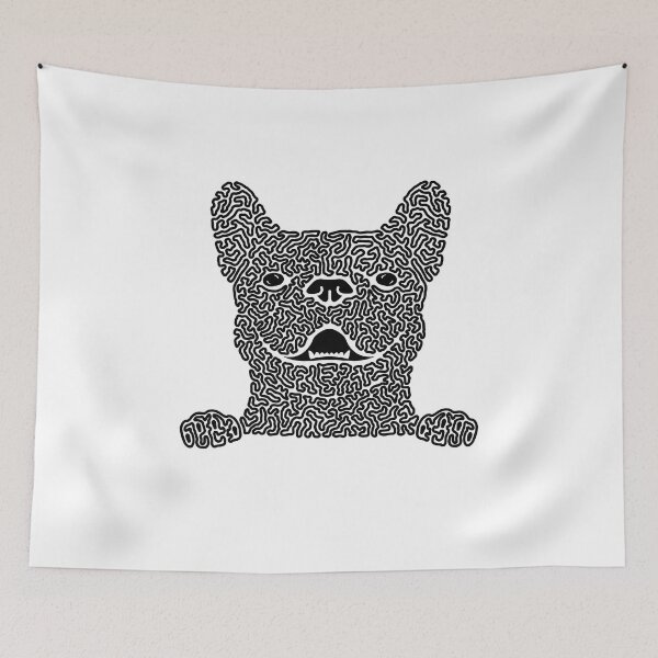 Item preview, Squiggle French Bulldog designed and sold by Xernition.