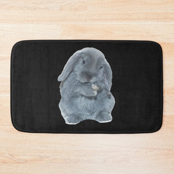 Item preview, A Grey Mini Lop Bunny Rabbit Art  designed and sold by RobertSchwart.