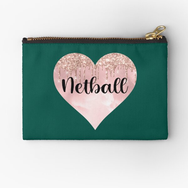 Artikel-Vorschau von Netball Mädchen Geschenke Glitzer Herz, designt und verkauft von AmeliaBeilkez.
