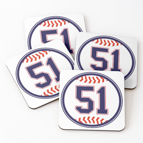 Item preview, Baseball Jersey Blue Number 51 Fifty One designed and sold by MSBDesign.