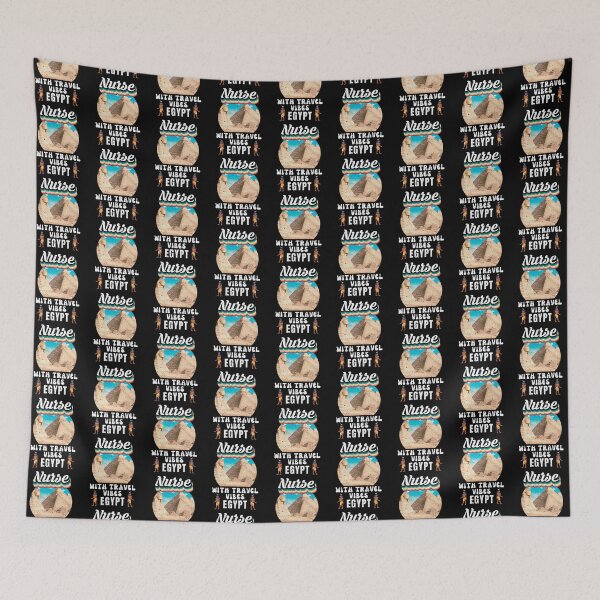 Item preview, Retro Nurse With Egypt Travel Vibes designed and sold by TeevesROCTees.