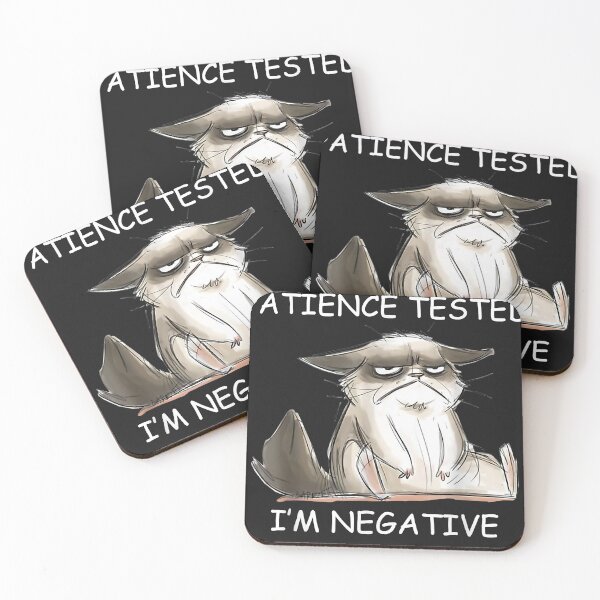 Item preview, I Had My Patience Tested I'm Negative Cat Funny Tee  designed and sold by JAVIERCARRIZAL.