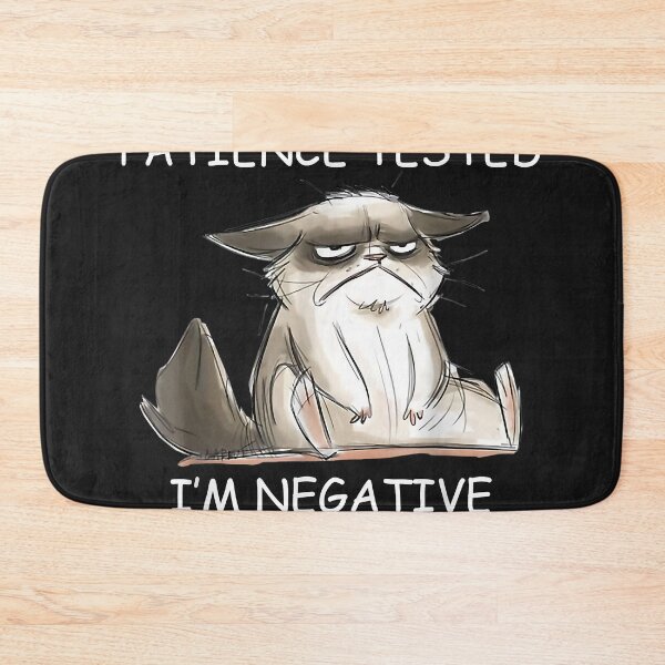 Item preview, I Had My Patience Tested I'm Negative Cat Funny Tee  designed and sold by JAVIERCARRIZAL.