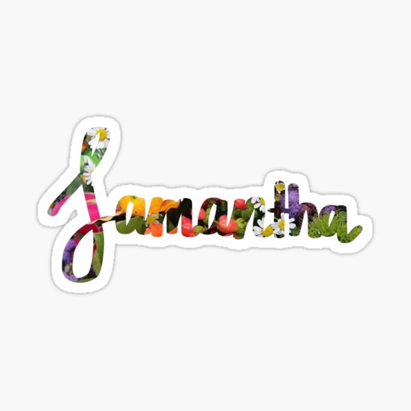 Samantha Floral Sticker For Sale By Delennjadzia Redbubble 