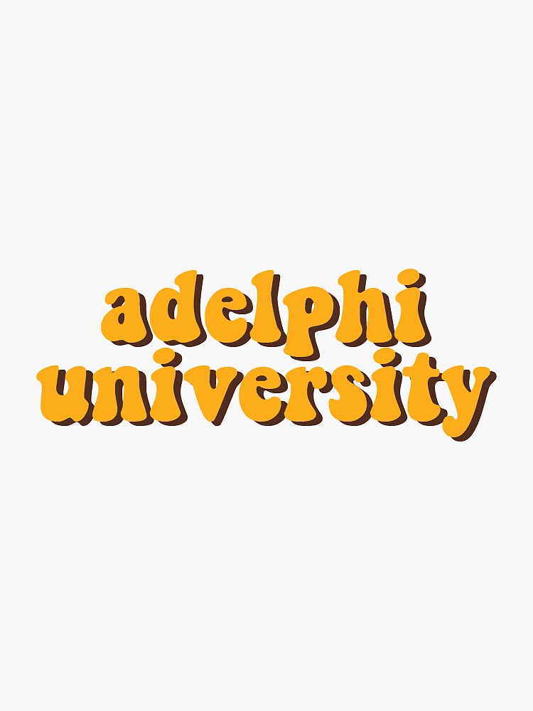 "Adelphi University!" Sticker for Sale by sofiamarieb Redbubble