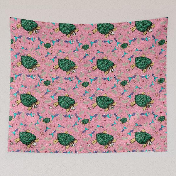 Item preview, Turtle fun - pink designed and sold by Limones-Design.