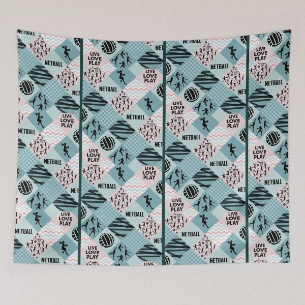 Item preview, NETBALL PATTERN CROSS Graphic  designed and sold by AmeliaBeilkez.