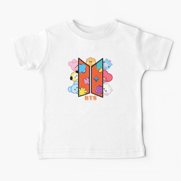 Cute Kawaii Baby BTS BT21 Character Minini PTD Baby T-Shirt