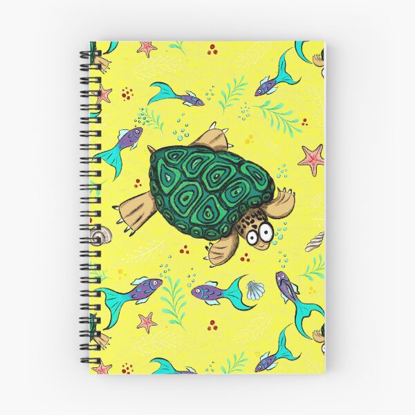 Item preview, Turtle fun - lemon yellow designed and sold by Limones-Design.
