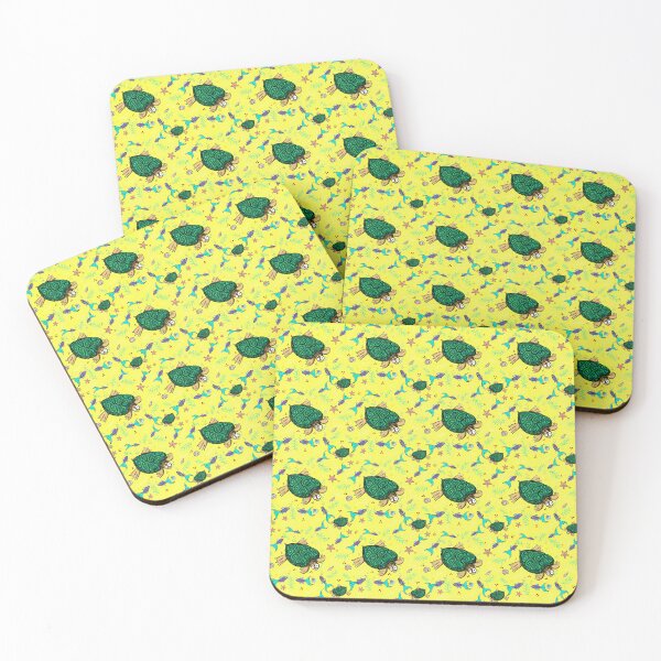 Item preview, Turtle fun - lemon yellow designed and sold by Limones-Design.