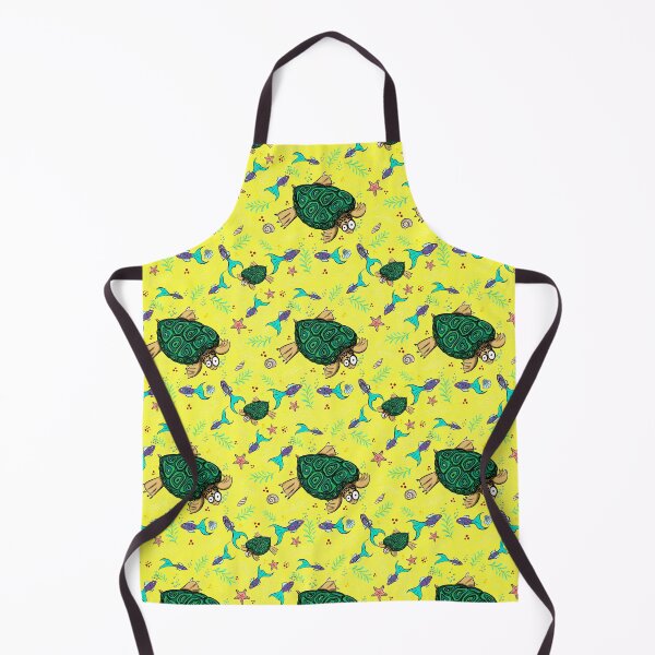 Item preview, Turtle fun - lemon yellow designed and sold by Limones-Design.