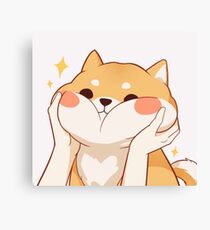 Kawaii Shiba inu Canvas Print