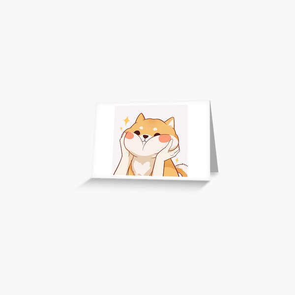 Kawaii Shiba inu Greeting Card