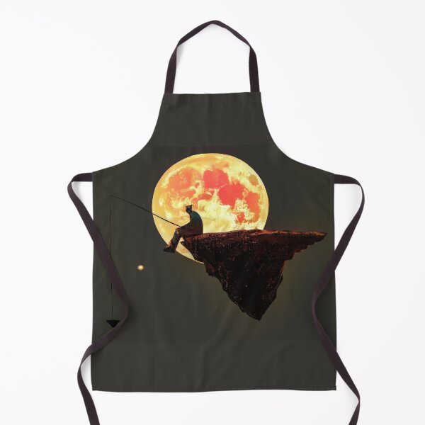 Item preview, Rock Fishing Under a Blood Moon designed and sold by PictureNZ.