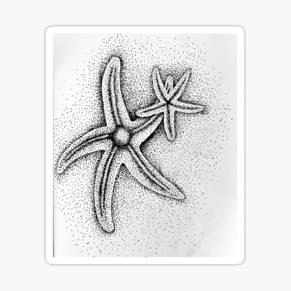 Black and white starfish drawing Greeting Card for Sale by Pencil