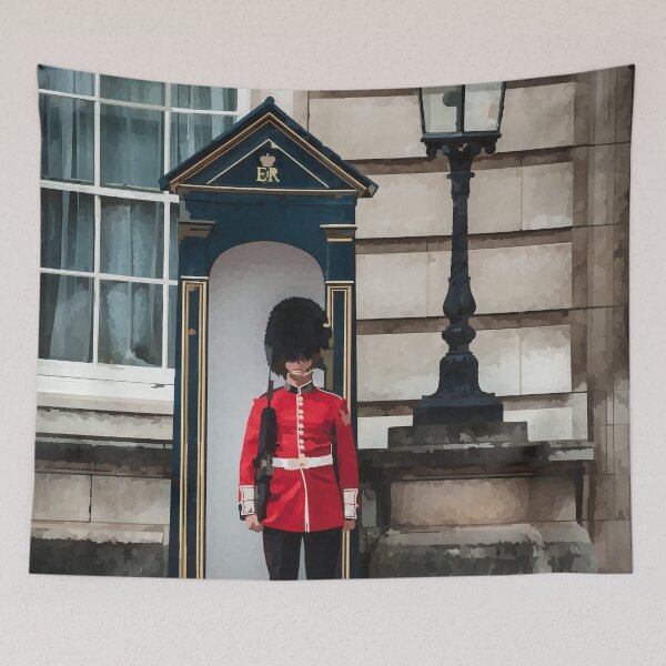 Item preview, British Royal Guard Post - Watercolour Style designed and sold by WWWC2288.