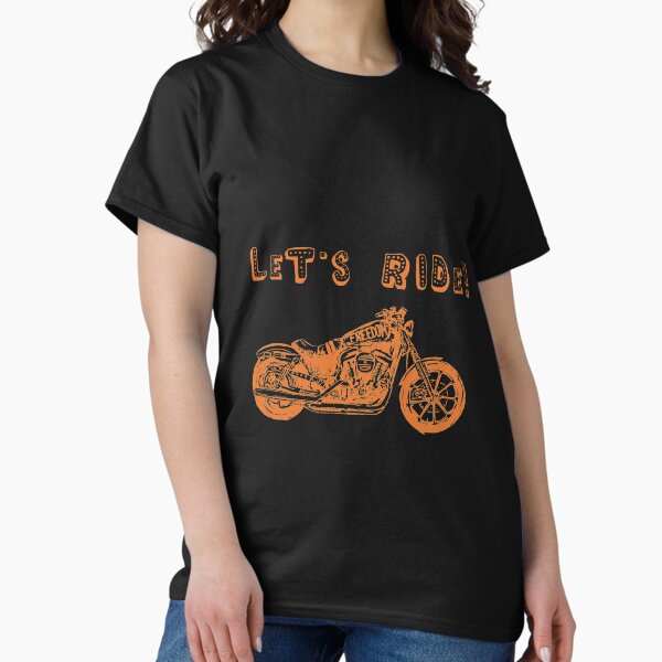 Let's Ride Motorcycle Design Classic T-Shirt