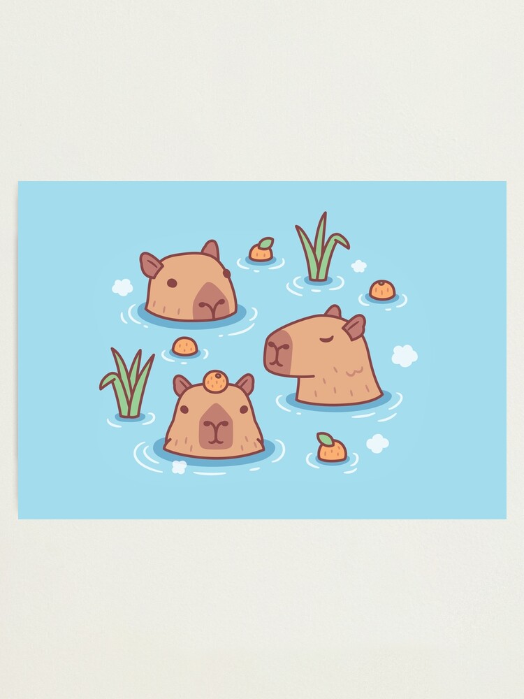 Capybara with his bird friend  Capybara, Cute drawings, Cute doodles