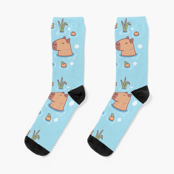 Item preview, Cute Capybaras Chilling in Hot Spring With Oranges designed and sold by rustydoodle.