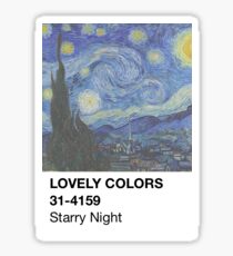 Farbmuster - Sternennacht Sticker