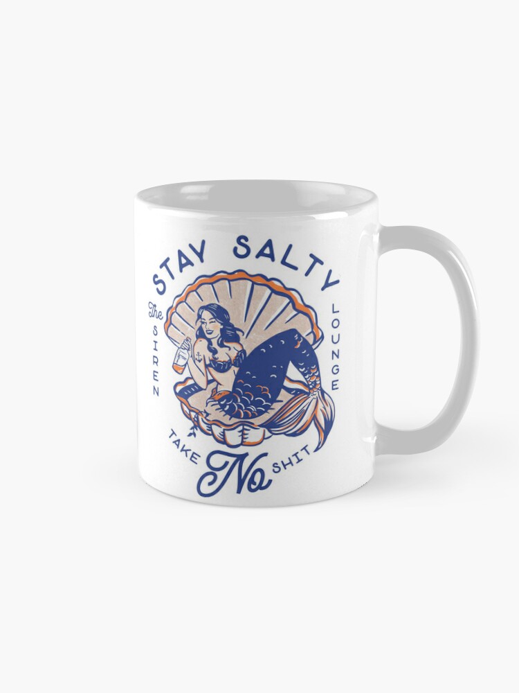 Salty Mermaid Pottery Mug