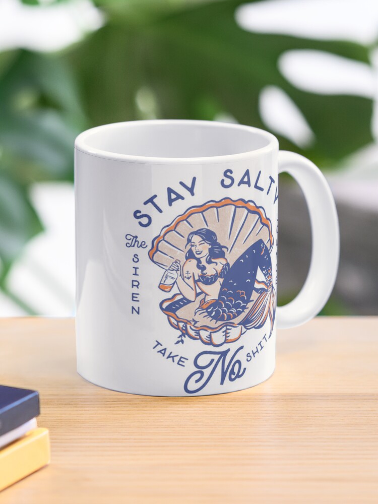 Salty Mermaid Pottery Mug