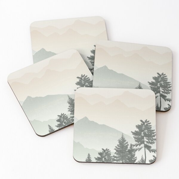 Item preview, Sage Green Mountain 3 designed and sold by ArticraftShop.