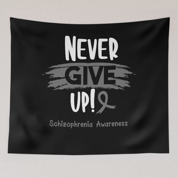 Item preview, Schizophrenia Warrior - Schizophrenia Awareness - Never Give Up! designed and sold by Robbsyn.