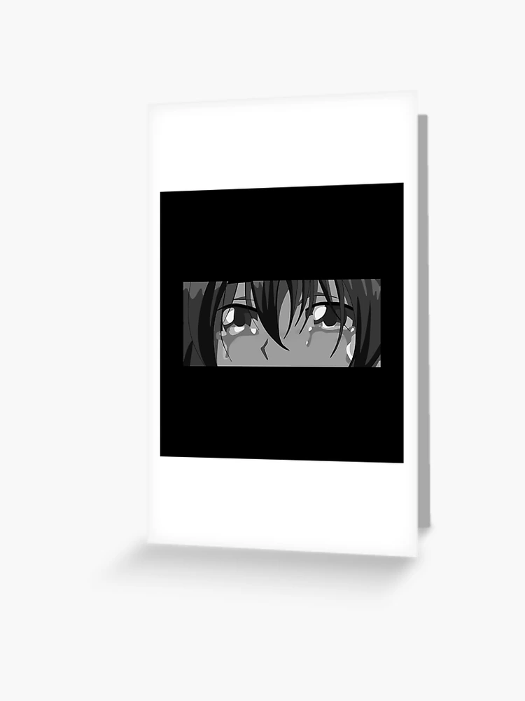 Sad Anime girl Greeting Card for Sale by WittyMillennial