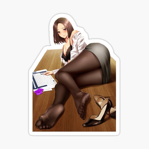 Feet Stoking In Anime Porn - Anime Girl Feet Stickers for Sale | Redbubble