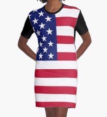 American flag Graphic T-Shirt Dress