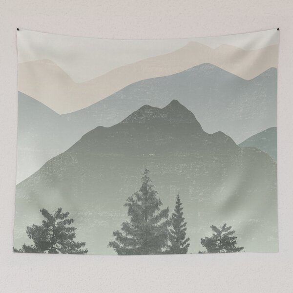 Item preview, Sage Green Mountain designed and sold by ArticraftShop.