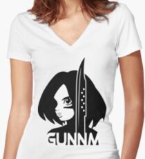 Gunnm Women's Fitted V-Neck T-Shirt