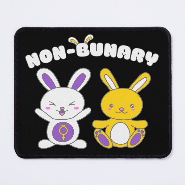 Item preview, Non Binary Bunny Non-Bunary Kawaii designed and sold by prideXrainbow.