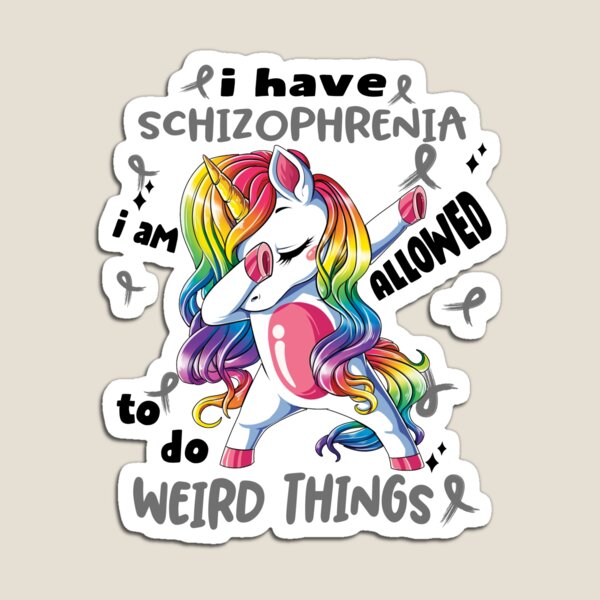 Aperçu de l'œuvre Sensibilisation à la schizophrénie Drôle J'ai la schizophrénie, j'ai le droit de faire des choses étranges ! créée et vendue par JanetShop809.