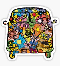 VW Flower Van Sticker