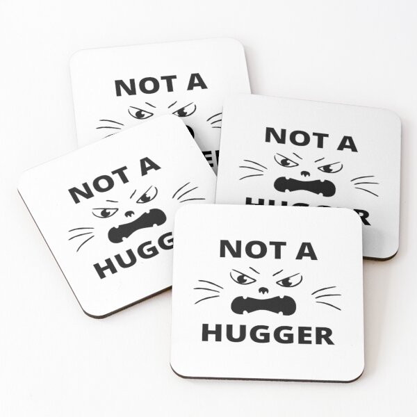 Item preview, Not A Hugger - funny introverted cat designed and sold by Confusion-Human.