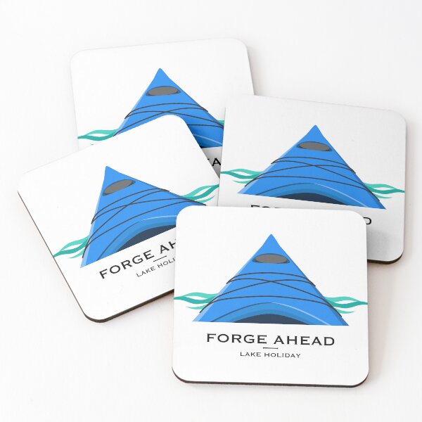 Item preview, Forge Ahead Kayak - Lake Holiday - Blue designed and sold by BlueSkyTheory.