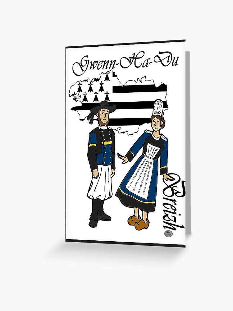 Tarjetas de felicitación « Francia en ropa tradicional» de RiverbyNight |  Redbubble