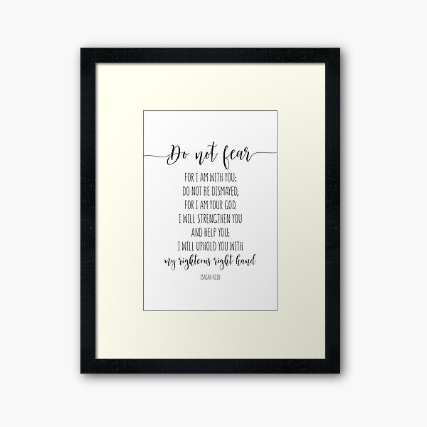 Item preview, Do Not Fear, For I Am With You, Isaiah 41:10, Bible Verse, Sripture Art designed and sold by aenaonartwork.