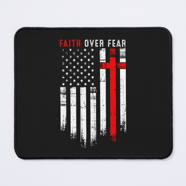 Item preview, Cool Christian Flag Cross Faith Over Fear Men Women Kids designed and sold by ElizabethxJime.