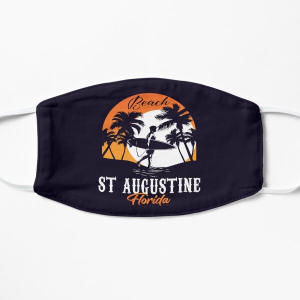 St. Augustine Beach Florida . USA retro sunset. Florida beaches Flat Mask
