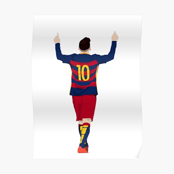 Messi Argentina Copa Jersey Photo Poster Thermal Print 