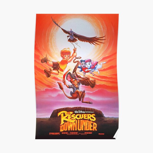 "The Rescuers Down Under" Poster for Sale by bettygiles | Redbubble