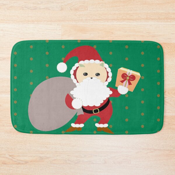 Item preview, Merry Christmas Cat Santa Claus Cat Santa Xmas Cat designed and sold by Mimi Huang.
