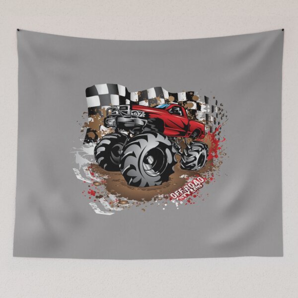 Item preview, Mega Mud Truck Red Race designed and sold by JessicaAlbert.