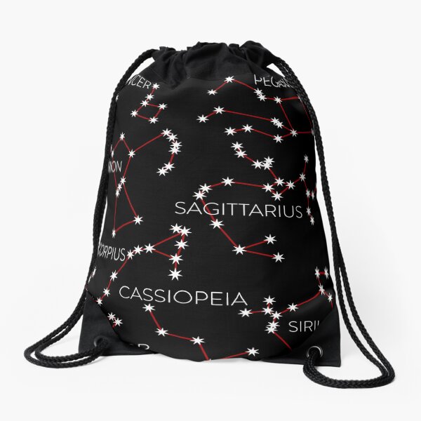 Star Constellations Drawstring Bag