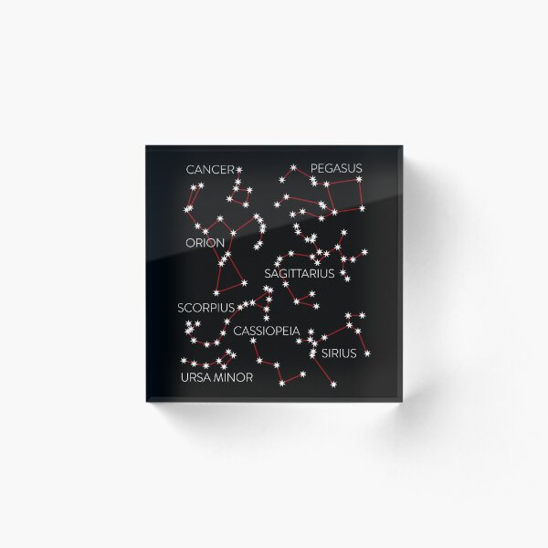 Star Constellations Acrylic Block