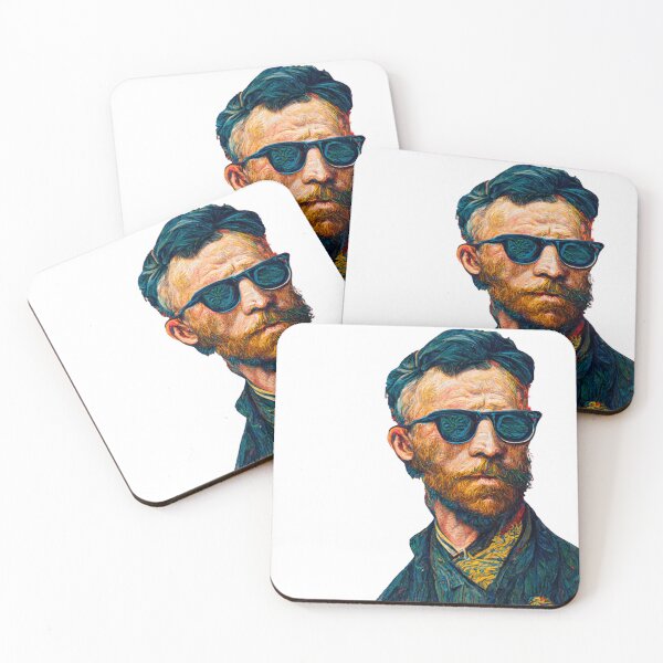 Item preview, Hispter inspired by Van Gogh Self Portrait  designed and sold by inVinnieVeritas.
